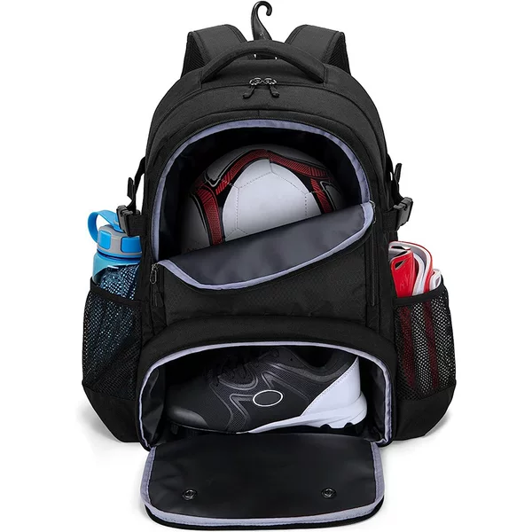 Source Factory Customized European and American Explosions Outdoor Sports Students Large Capacity Football Backpack Basketball Schoolbag