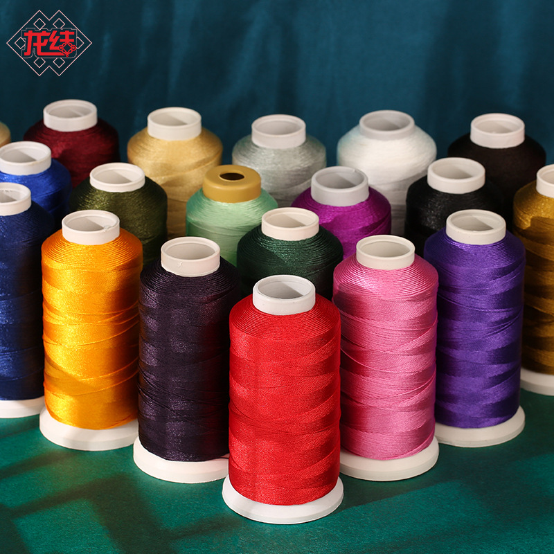 龙结亮光塔线流苏线锦纶6股线手绳染色不易掉色大卷140克厂家批发