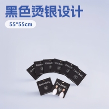 厂家直销pvc贴纸小红书同款小香黑色双C耳钉耳环高档饰品纸卡包装