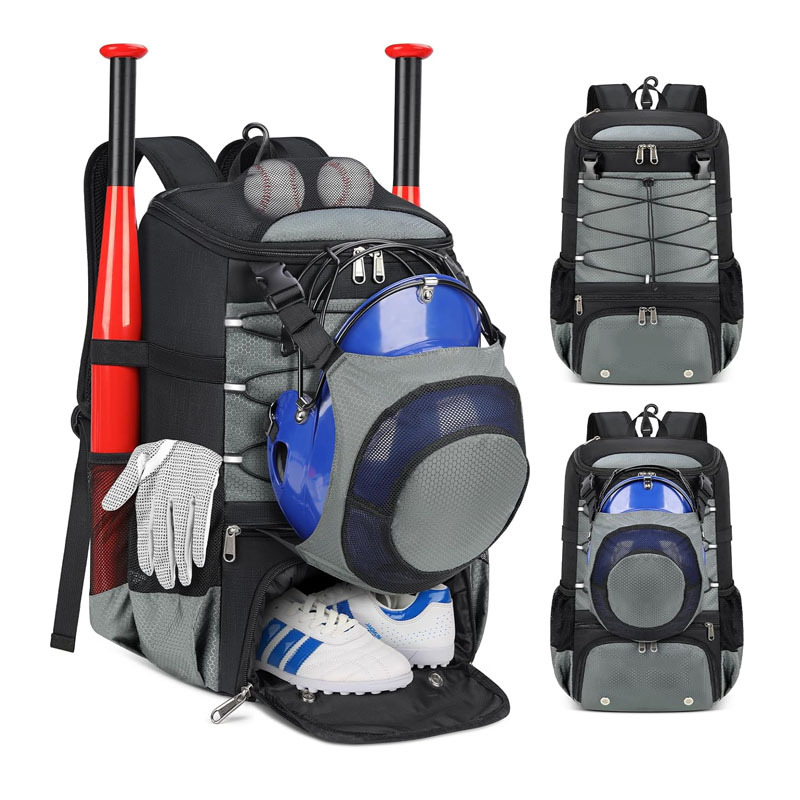 Baseball Sports Backpack Large Capacity Waterproof Backpack Outdoor Baseball Training Equipment Bag Squash Softball Backpack