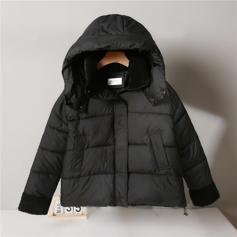 Ropa de algodón de mujer 2025 ropa de pan de invierno nueva chaqueta de algodón con capuchón multifuncional gruesa abrigo de algodón caliente de mujer abrigo corto