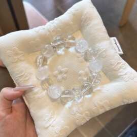 天然水晶手串 跨境爆款饰品原创设计新款手链 白水晶天然水晶手串