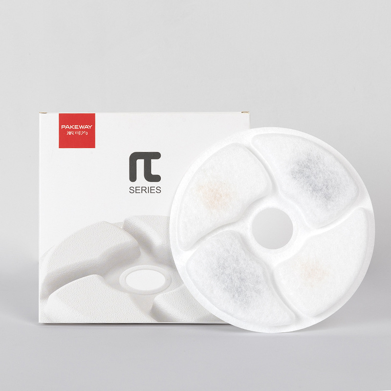 Amazon en stock al por mayor dispensador de agua para mascotas filtro núcleo gato dispensador de agua purificación de agua Filtro de circulación de Algodón