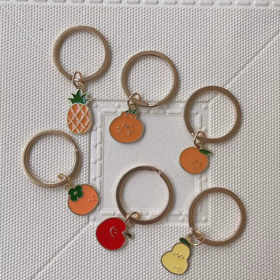 Apple, cute keychain handmade, pendant, accessory