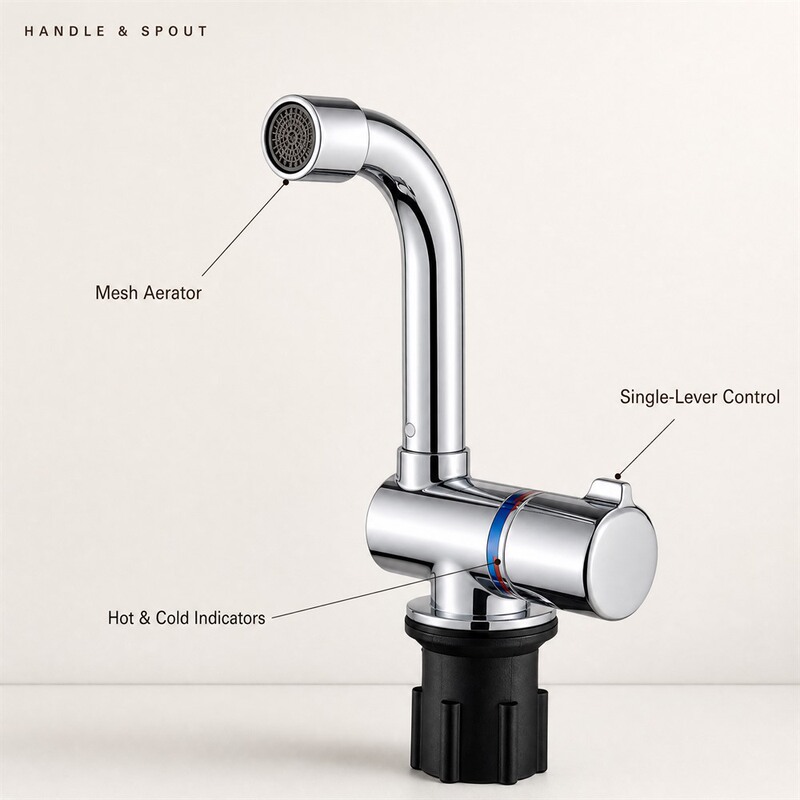 RV foldable hot and cold water faucet, hidden rotary type for car, boat, kitchen, yacht, speedboat sink RV foldable hot and cold water faucet, hidden rotary type for car, boat, kitchen, yacht, speedboat sink