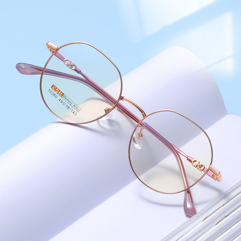 新款防藍光抗輻射電腦鏡 記憶超彈腳眼鏡框女平光眼鏡架潮流配鏡