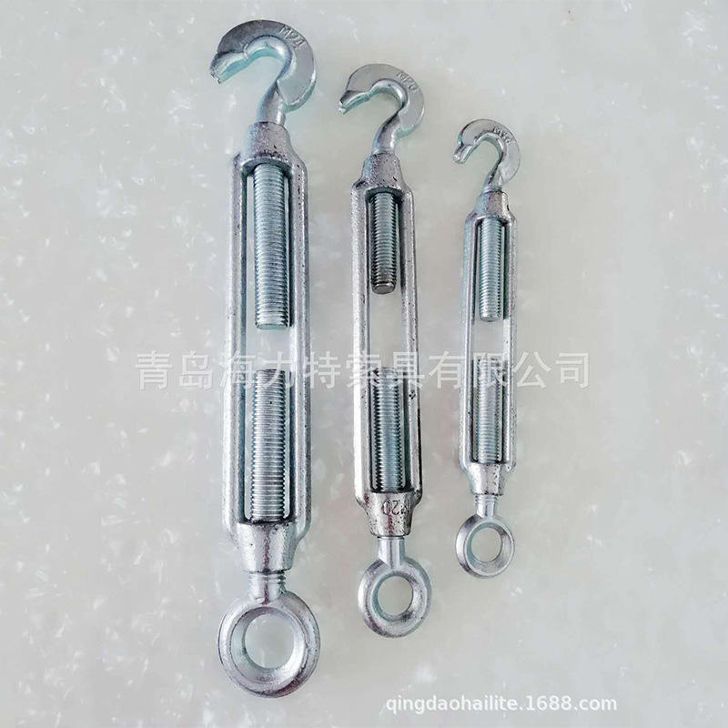 花兰螺丝 m6-m28国标拉紧紧绳器 玛钢开体花篮螺丝钢丝绳拉紧器