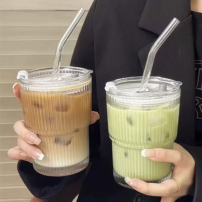 High quality coffee straw with glass, American style
