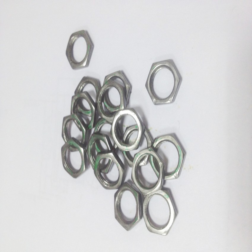 厂家产销电子连接器线束接头用英制细牙六角薄螺母3/8-32*11*2.4