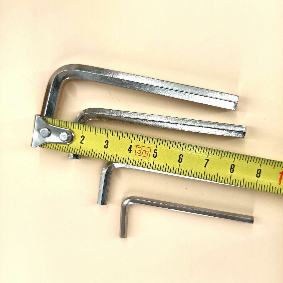 Hexagonal nickel-plated zinc-plated combination set hexagonal wrench hexagonal hexagonal wrench short