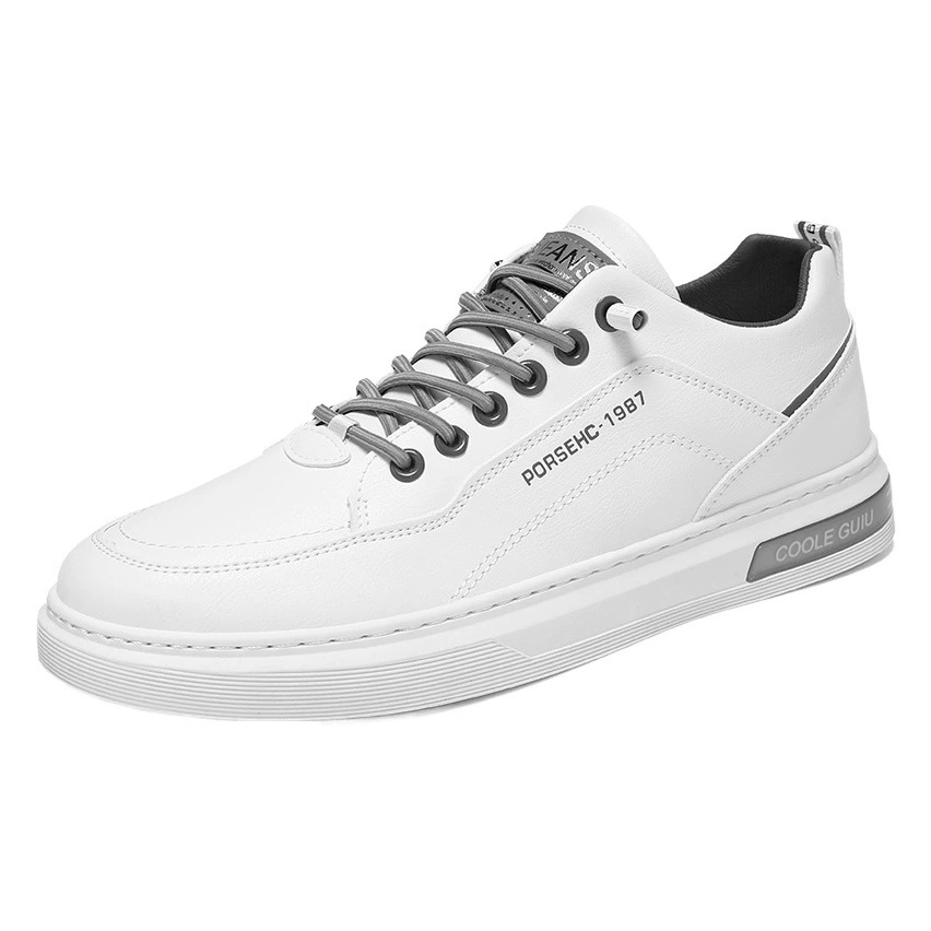 Летняя мужская обувь, новые дышащие белые туфли, мужская модная универсальная спортивная обувь на толстой подошве, повседневная обувь на плоской подошве, модная обувь