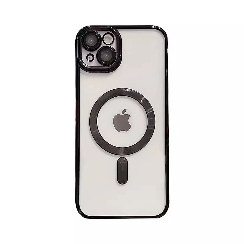 Чехол для телефона (Apple) 15 Pro Max — глянцевый электропокрытие MagSafe с защитой камеры