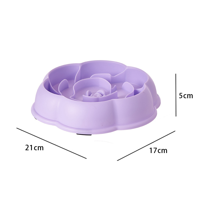 Tazón de comida lenta para perros Tazón de comida lenta para mascotas antideslizante contra derrumbe Tazón de comida para perros Tazón de comida para gatos Nuevo Tazón de comida lenta para mascotas
