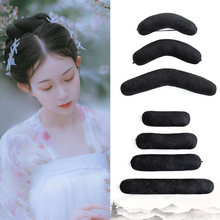 汉服假发包古风古装发型头发造型头饰牛角包盘发垫发后脑勺发陵星