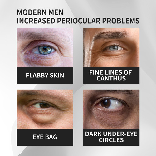 EELHOE Men's Eye Cream for Dark Circles, Puffiness, Fine Lines, Firming, Hydration, and Moisturization