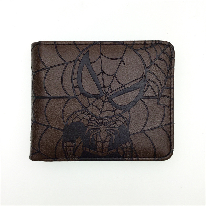 Spider-Man Deadpool relieve bolso de cambio superhéroes perimetral Wolverine Hulk estudiantes hombres y mujeres bolsas de tarjetas PU