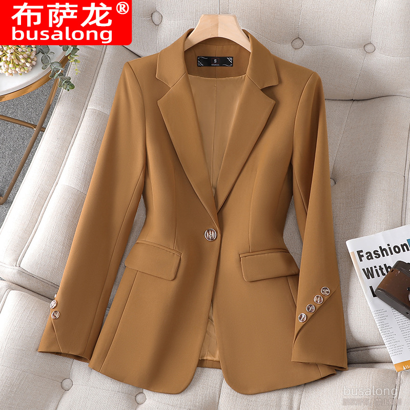 New Bergamong Kingong Women's Long-Sleeved Professional Suit Formal Wear Women's Jacket Work Clothes 8826