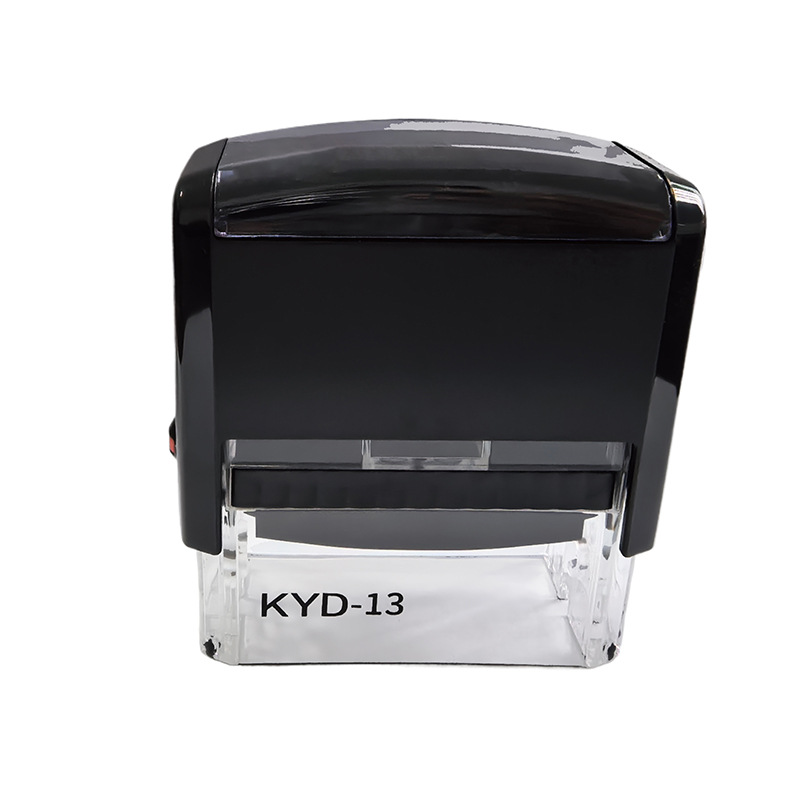 Zhuodaco Inda flip sello redondo rectangular concha negra de tinta de tinta de nuevo sello material de sello de oficina al por mayor