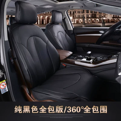 cover, Modelə uyğun (Original) oturacaq örtükləri - pure-black-standard-version-five-seater-nappa-leather-full-coverage-for-front-and-rear-rows