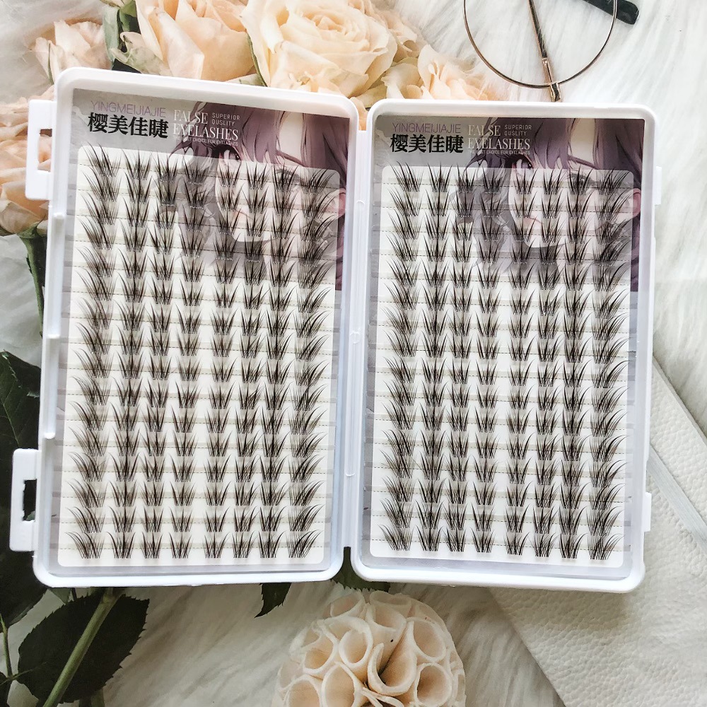 Viscosa de gran capacidad marrón colina azul zorro libro de pestañas de imitación injerto de ojos pestañas de los ojos con su propia inocencia