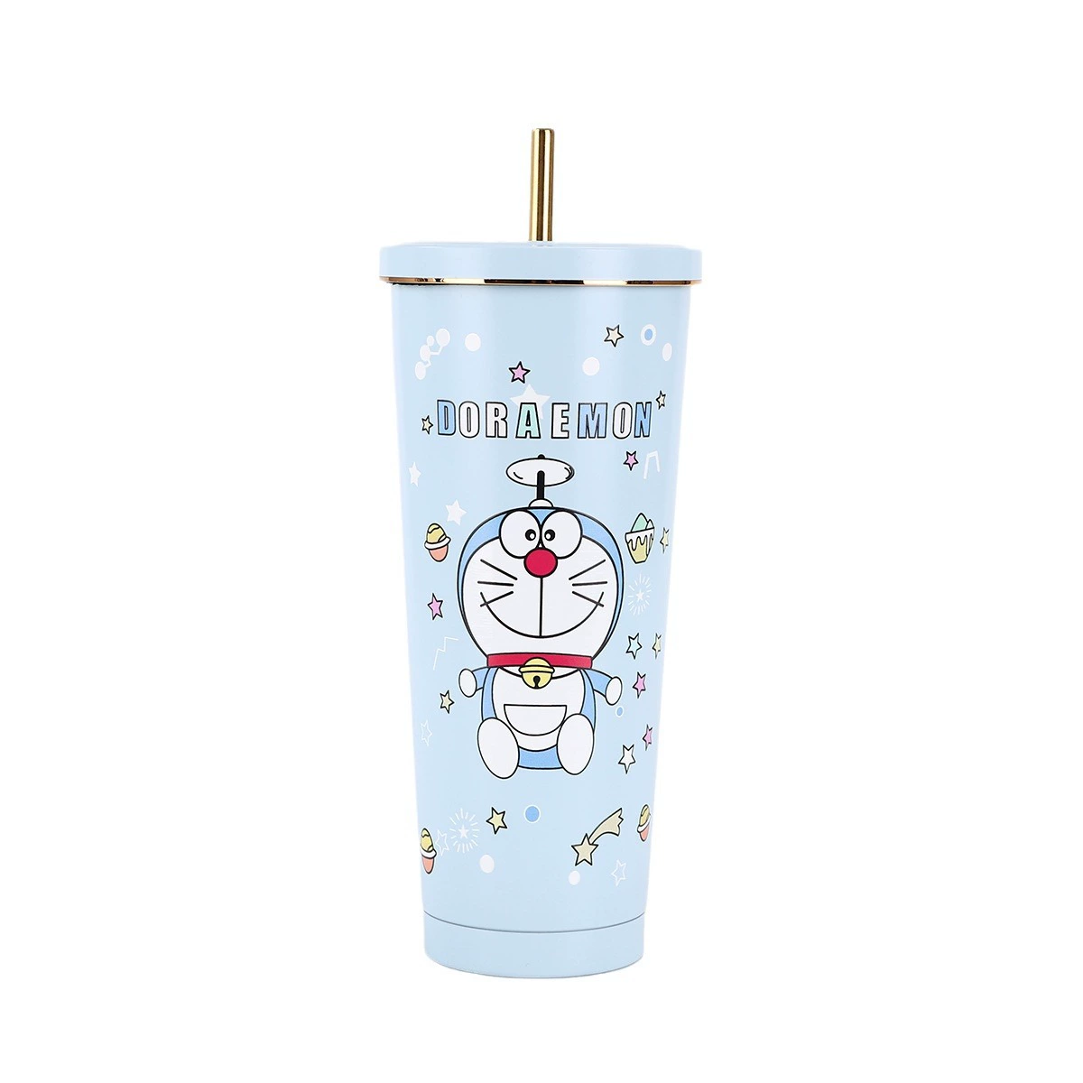 Карманная стеклянно-стальная мультяшная чашка для кофе чая для учащихся начальной школы, нержавеющая сталь AISI 304
