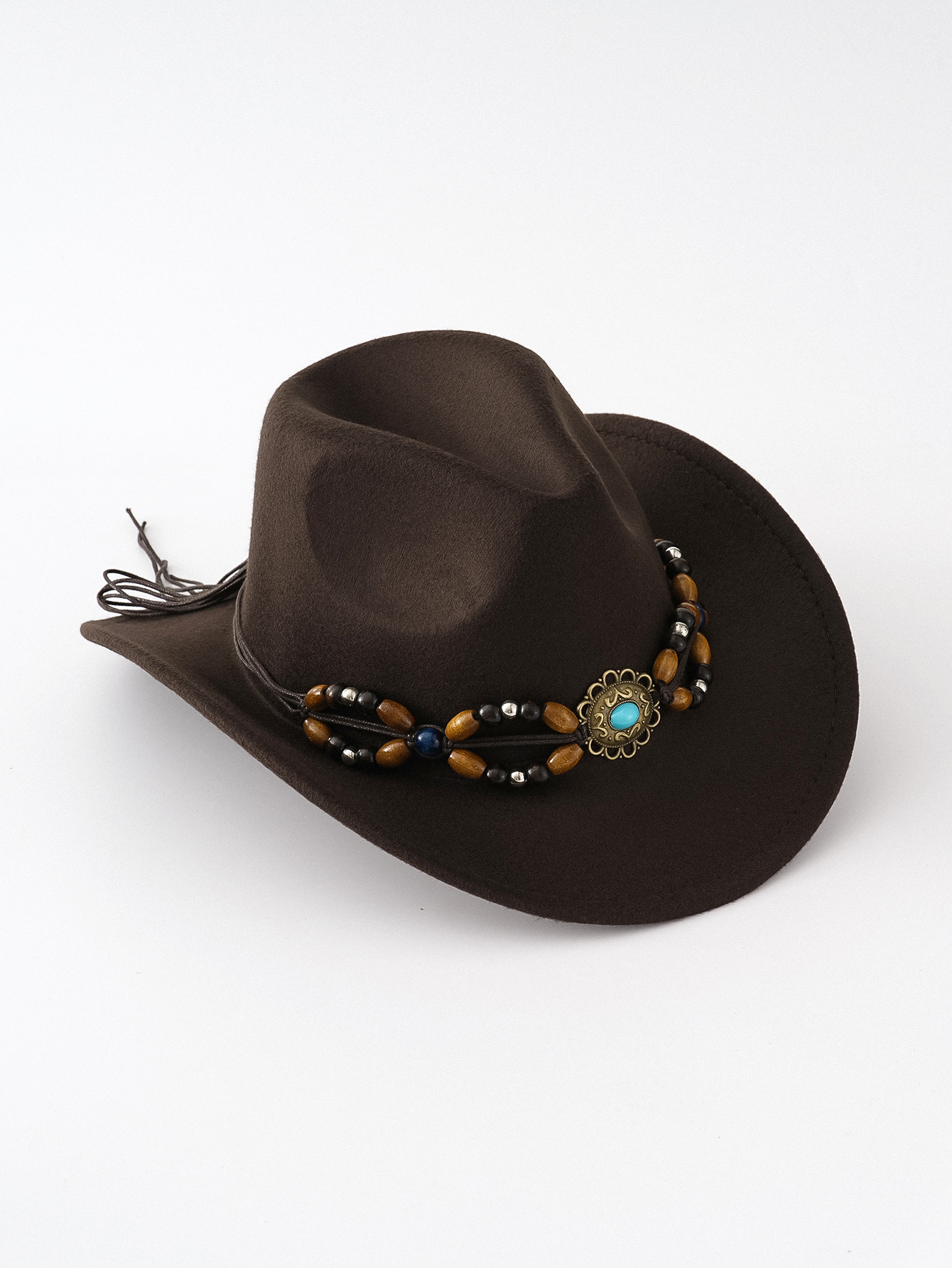 Cappello fedora in feltro stile retro britannico a tesa larga_voghion.com