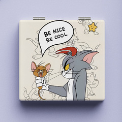 Direct Manufacturer Sales Creative Folding Portable High Definition Cartoon Princess Make-Up Mirror for Students' Dormitory