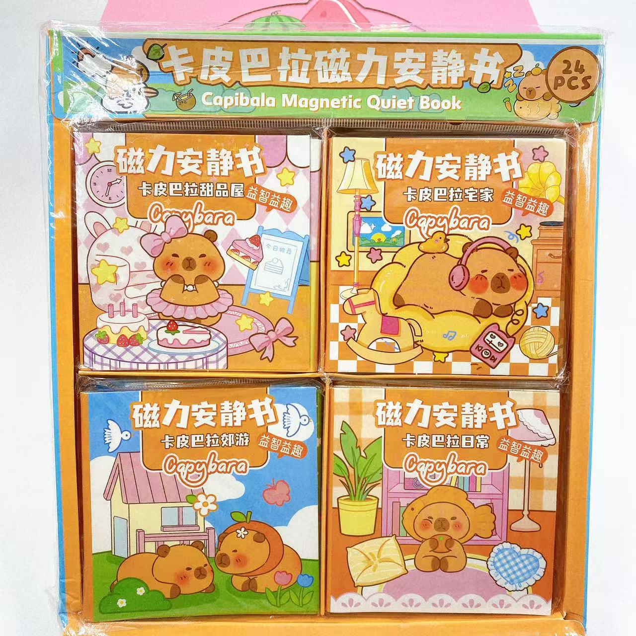 Magnetic Silent Book Kapibara Cartoon Free Cut Handmade DIY Handmade Book Jardín de infantes regalo al por mayor