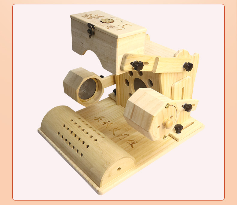 Wooden Moxa Box Head Therapy Tool for Neck Shoulder and Eye Area Moxibustion Wellness Device 500g preparation