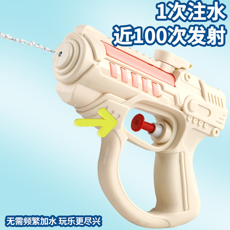 Nuevo juguete de pistola de agua para niños Juego de playa de verano botón al por mayor lindo color caramelo pequeña pistola de agua salpicaduras de agua Festival