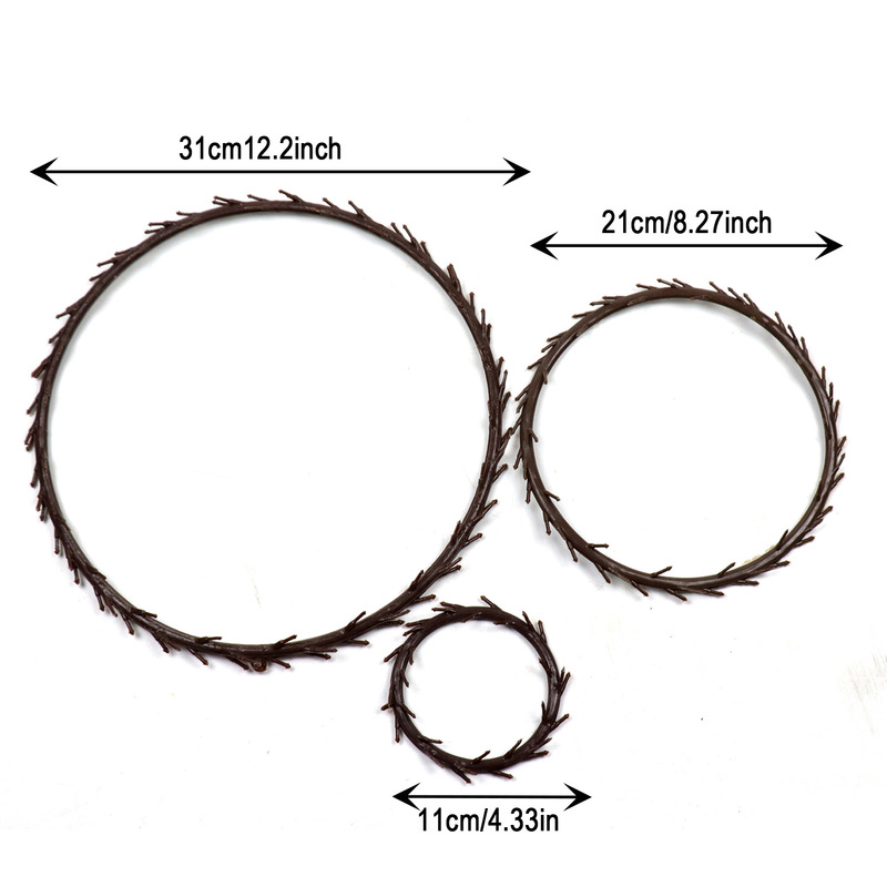 Simulated Plastic Garland Imitation Wood Brown Coffee Christmas Garland Accessories