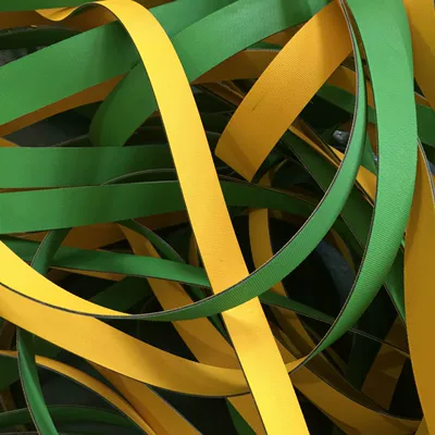 Textile Machinery Green-Yellow Flat Belts, Avtomobil ötürücü kəmərləri