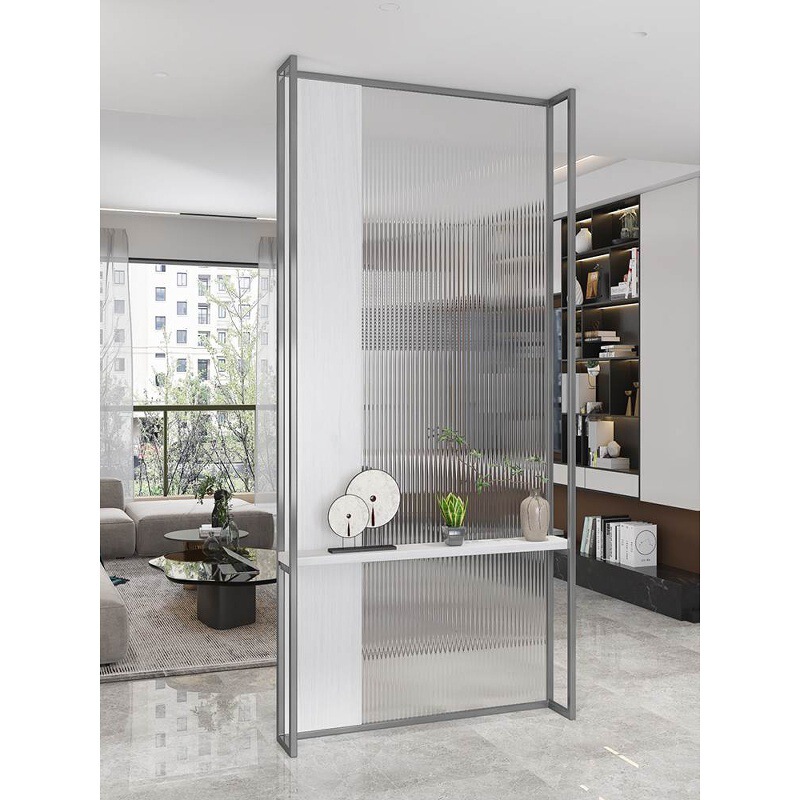 Light Luxury Screen Partition Living Room Blocking Entrance Cabinet Office Solid Wood Grille Simple Balcony Glass Customization Light Luxury Screen Partition Living Room Blocking Entrance Cabinet Office Solid Wood Grille Simple Balcony Glass Customization