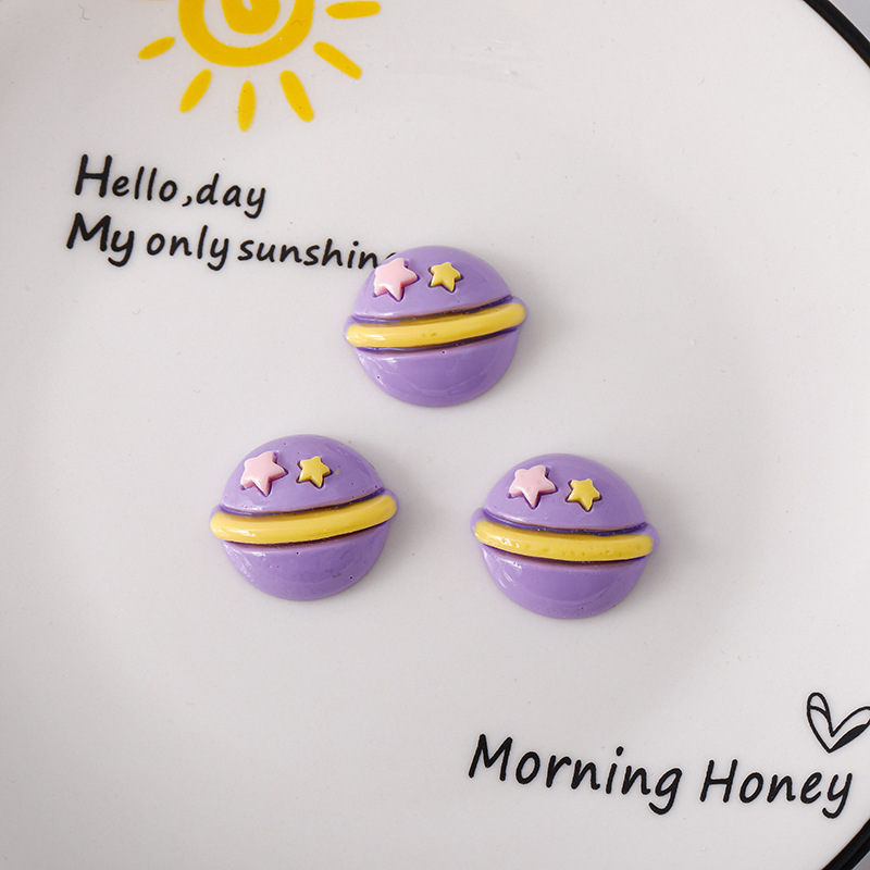 Unicornio estrella de dibujos animados DiDi accesorios de resina crema pegamento para el cabello de la caja del teléfono móvil agujero agujero hebilla material de pegatina de refrigerador