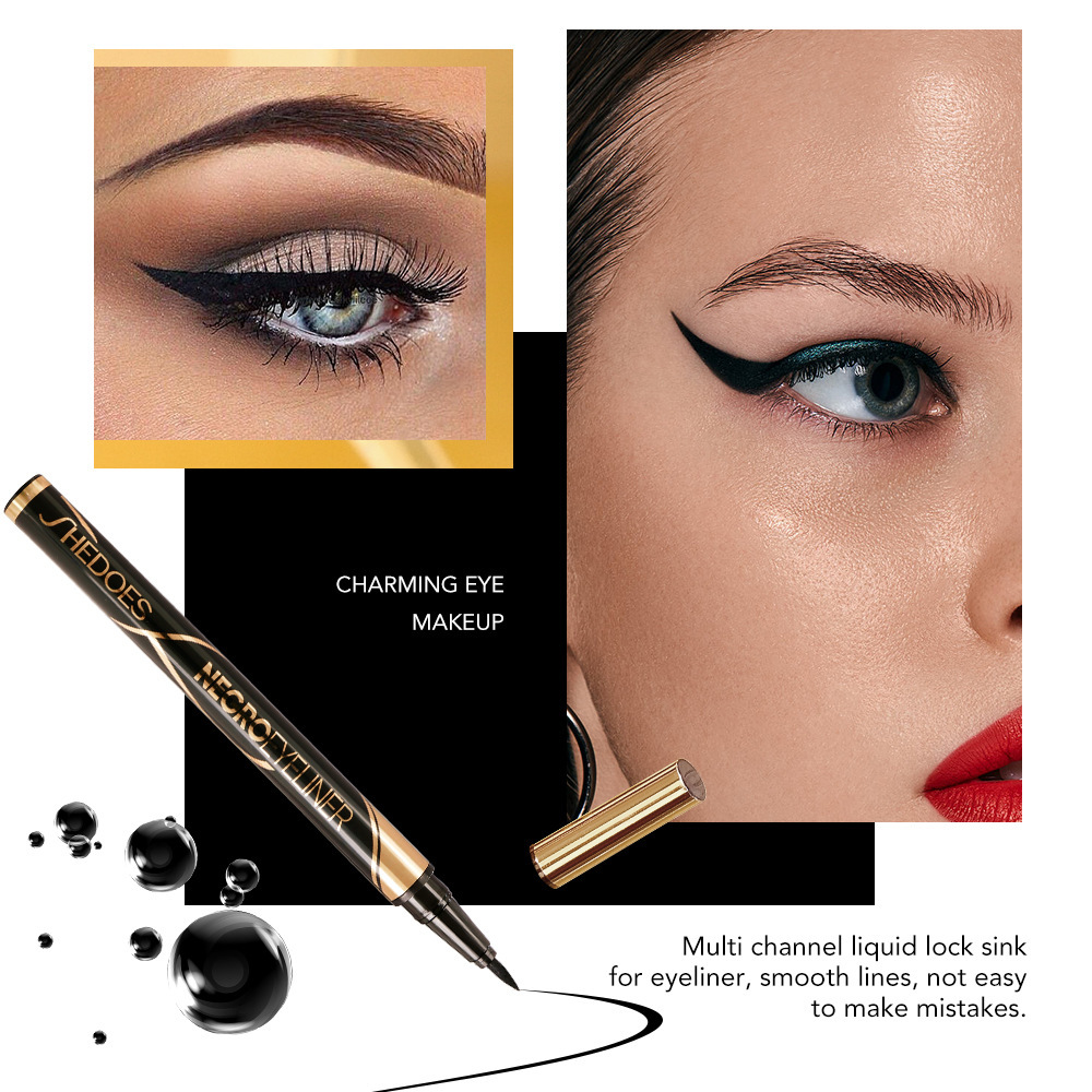 Comercio exterior de maquillaje transfronterizo dedicado para Shedoesi de larga duración impermeable a prueba de sudor no fácil de manchas de secado rápido Lápiz Delineador de ojos principiante