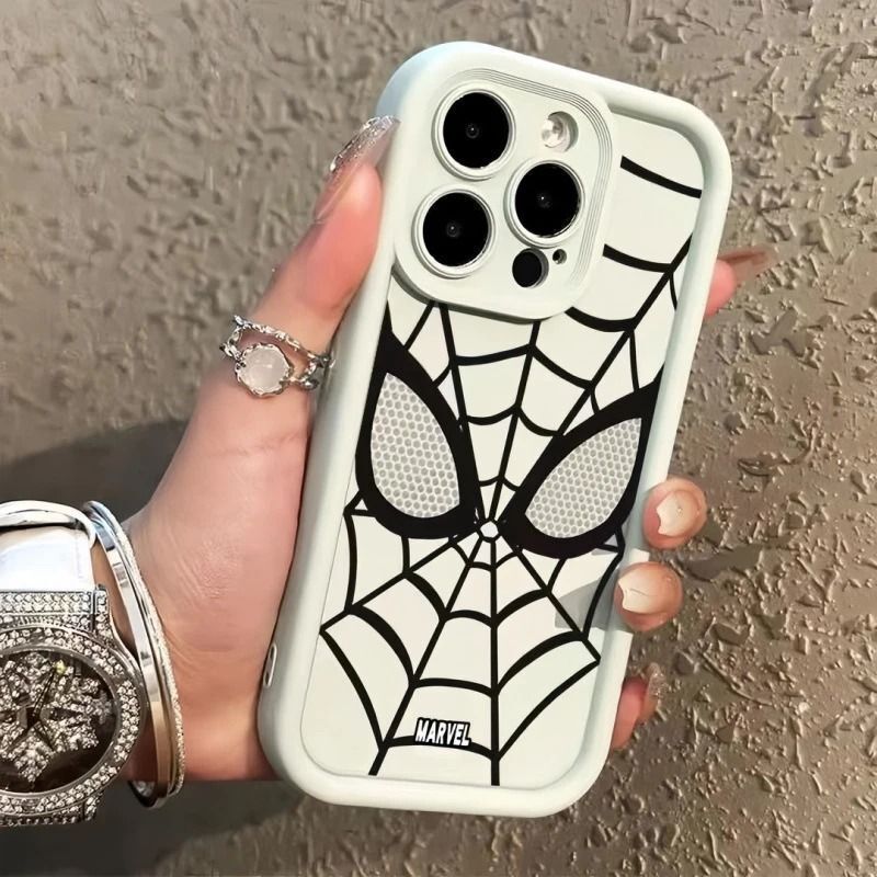 Marvel Spider-Man Suitable for Apple 17Pro Mobile Phone Case Iphone16Plus Trendy and Cool 15 Stylish 14 Soft Shell 13