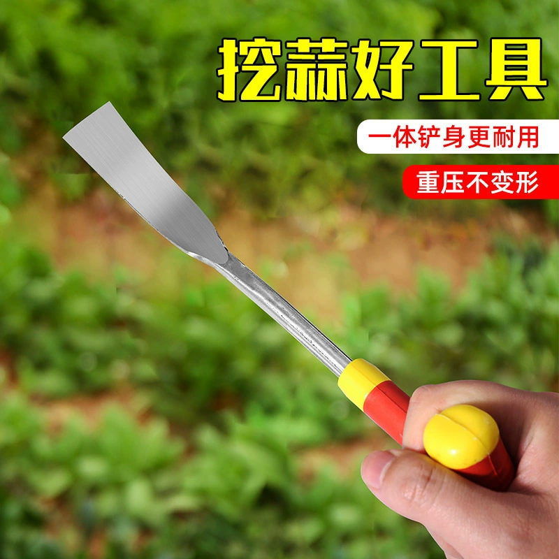 В наличии Лопата для копания чеснока сельскохозяйственная Лопата для цветов из нержавеющей стали Садоводство прополка небольшая лопата пластиковая ручка для копания диких овощей копать лопату для чеснока