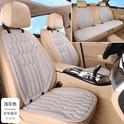 New cross-border seaweed fiber Four Seasons Pad - light-gray-full-set-of-seven-pieces-for-the-car-thermoformed-in-one-piece