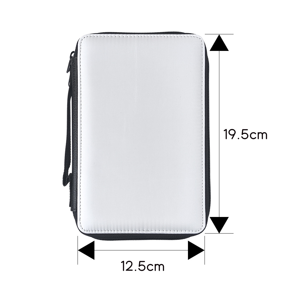 Nueva transferencia térmica de gran capacidad bolsas de lápiz de mano simple y práctica bolsa de papelería