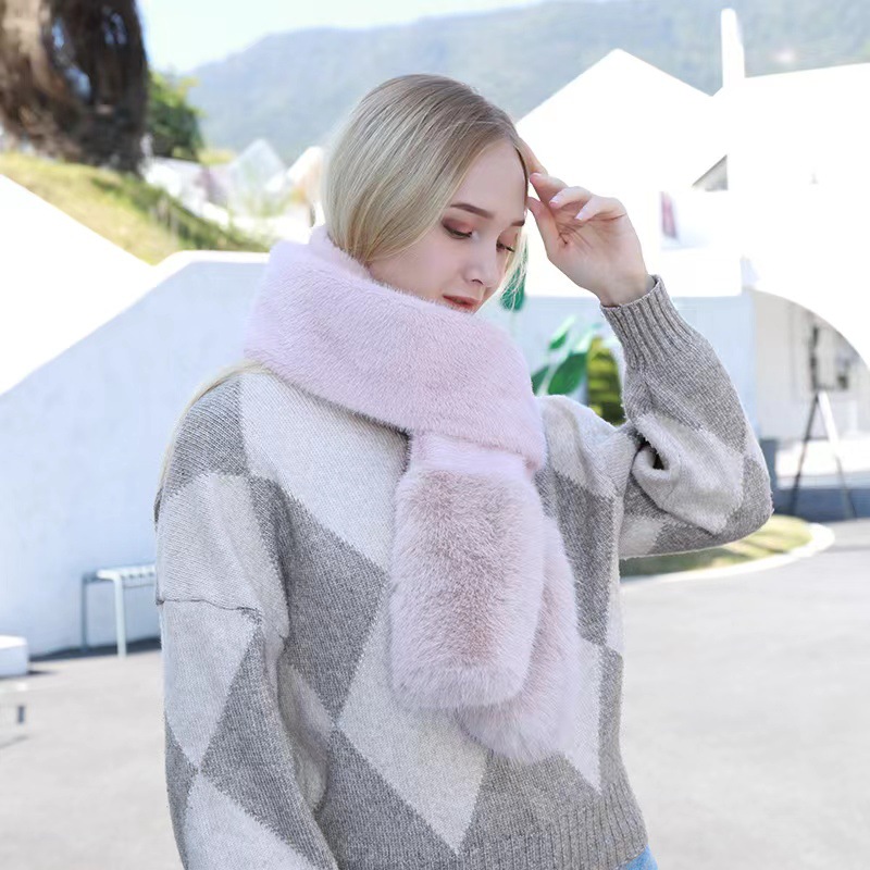 가벼운 핑크 스카프