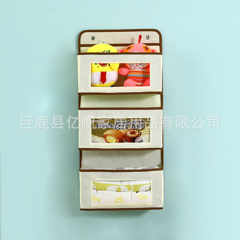 Procesamiento de puerta personalizada bolsa colgante de almacenamiento trasero bolsa de almacenamiento de pared con bolsa de almacenamiento transparente armario armario armario bolsa de almacenamiento