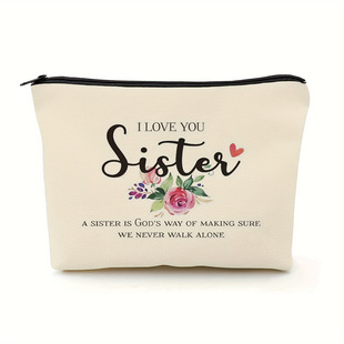 Unique 2pc Toiletry Bag For Women I Love You Sister Gift�羳