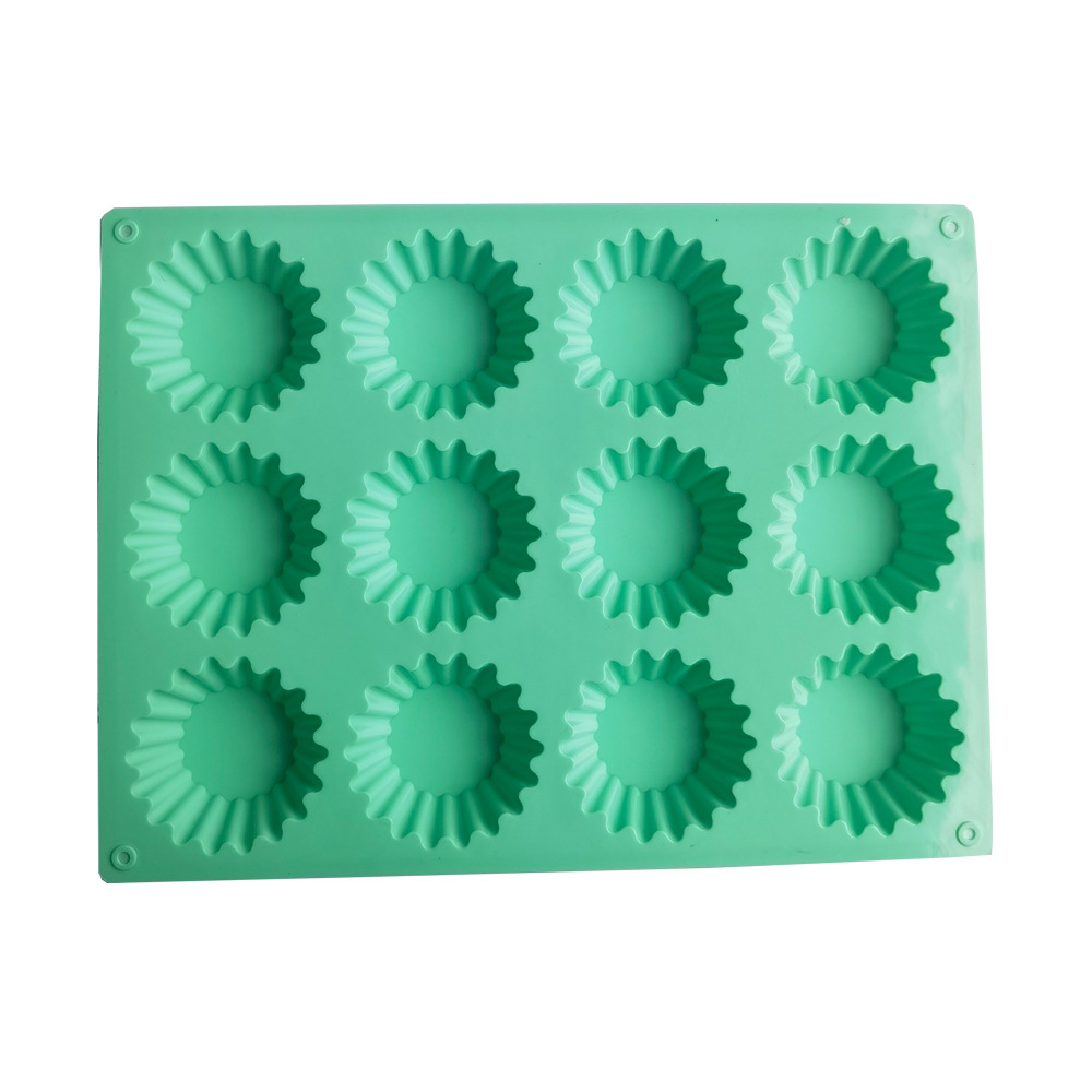 Silicone 12 muffins 142 chocolate molde de silicona molde de postre decoración de pastel utensilios de cocina para hornear