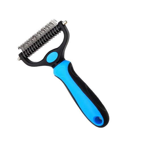 Cross-border Pet Knotting Comb Dog and Cat Knotting Knife Stainless Steel Golden Retriever Labrador Medium and Large Dog Grooming Supplies