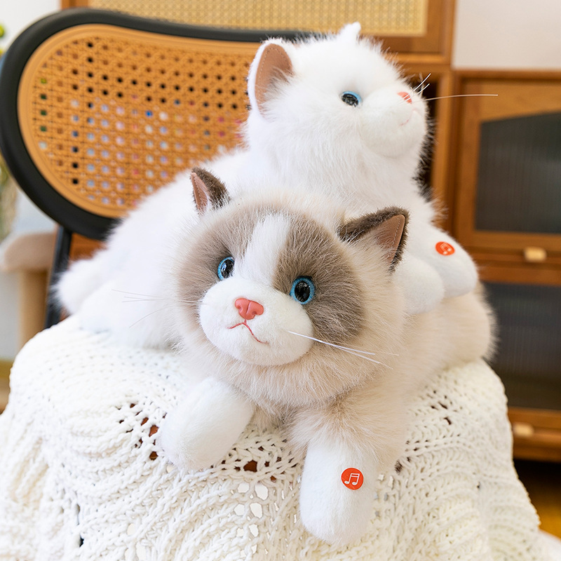 新款布偶猫公仔毛绒玩具可爱小猫咪玩偶可爱仿真猫儿童女生日礼物|undefined