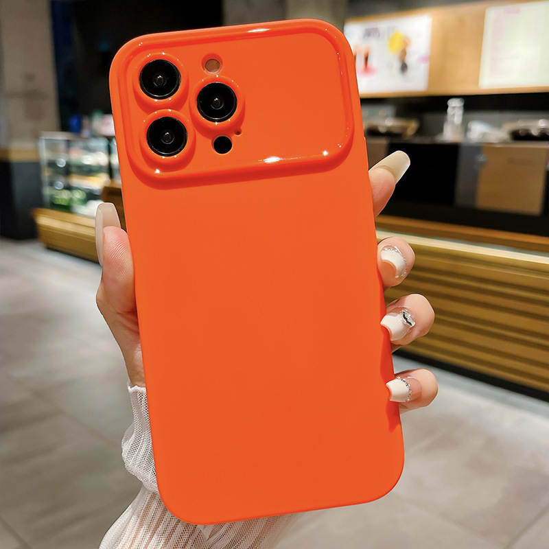 高级感纯色苹果X/XS手机壳大视窗iphoneXR磨砂XS纯色xr保护套批发|undefined