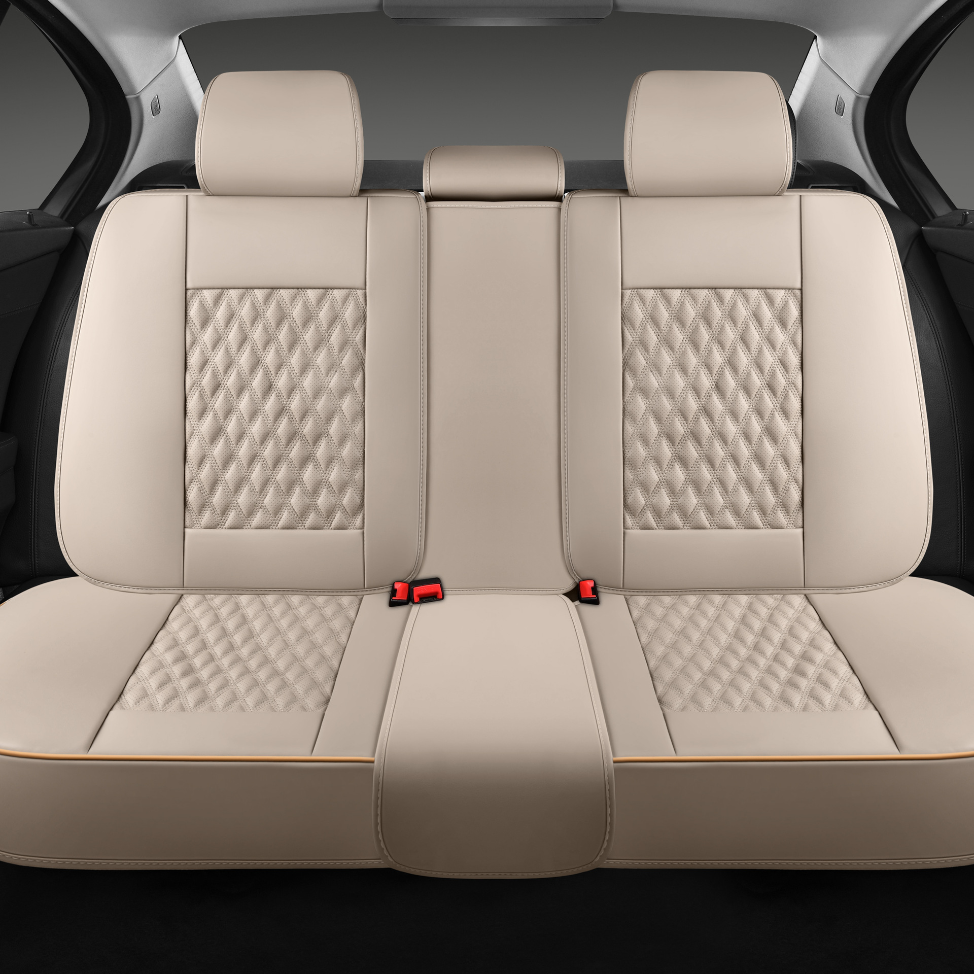 9D Full-Coverage Car Seat Cover, Universal for All Seasons, Breathable and Ventilated for Summer, Perforated Leather Seat Cover, Comfortable Car Cushion