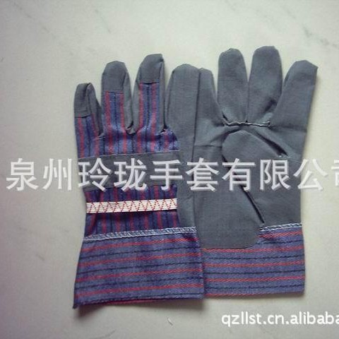 厂家供应LP00防护胶布手套劳保手套点胶点塑防滑手套合成橡胶毛纺