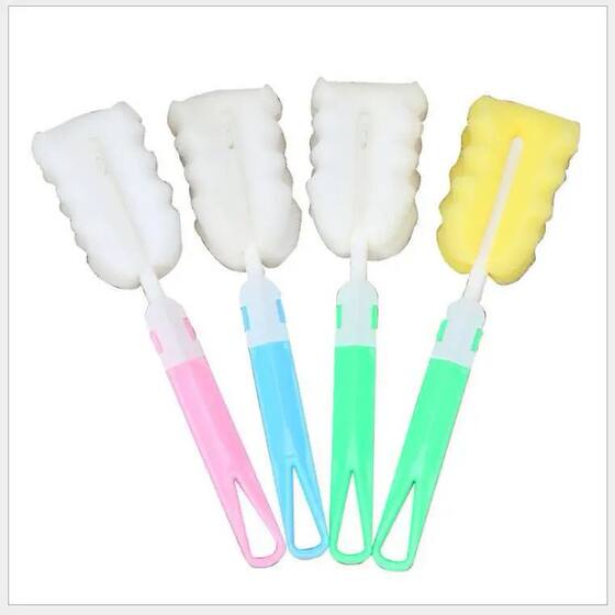 Long Handle Sponge Cup Brush Thermos Cup Cleaning Brush Removable Glass Cup Brush Bottle Cleaning Brush Cup Artifact