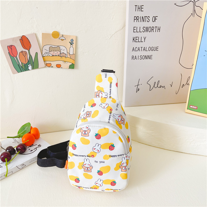 Bolso DE LOS NIÑOS lindo conejo impreso bebé monedero moda niños y niñas bolso de pecho estilo occidental bolsa de mensajero